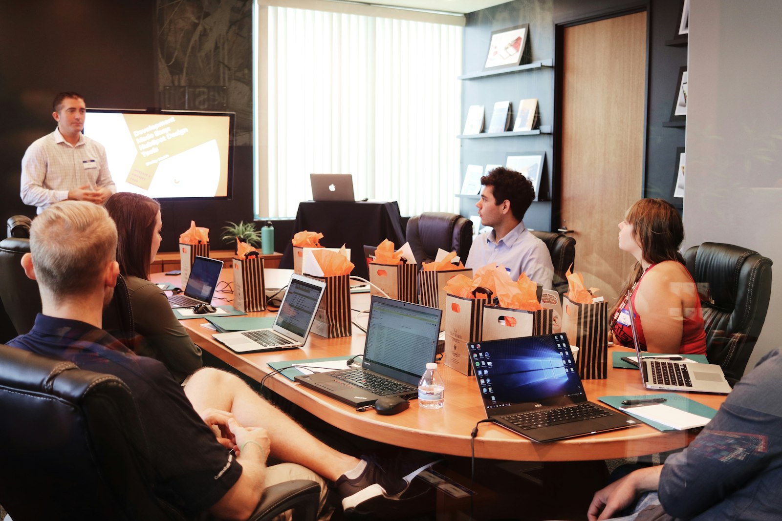 Team reviewing campaign targeting